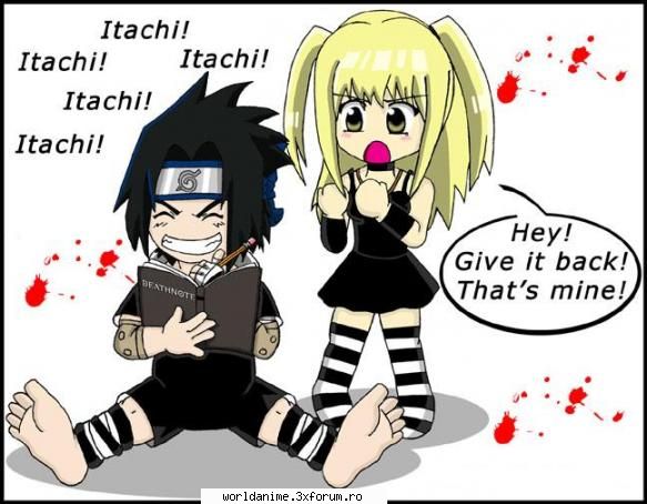ati face daca ati avea death note uitati s-ar intampla dak pune mana sasuke death note &nbsp;