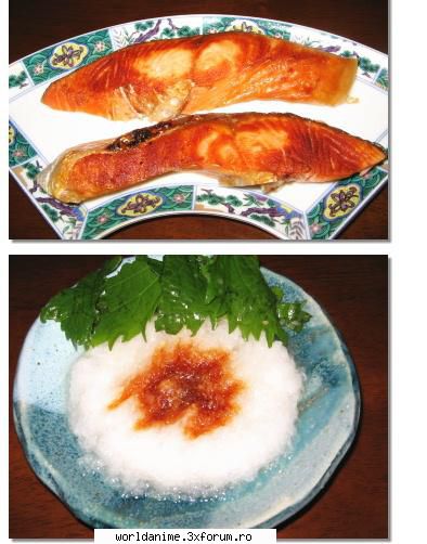 bucataria japoneza peste samon gratar daikon samon spala curata taie felii prea groase ,grosimea Admin