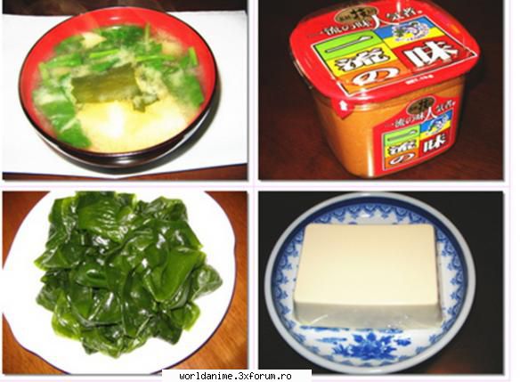 Bucataria Japoneza - supa de miso cu alge de mare si tofu . pentru 4 - Japonia