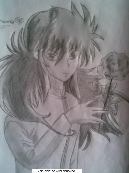 Desenele mele - Ma bucur ca va plac Kurama - Fan art