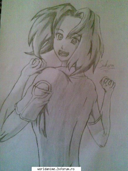 Desenele mele - Danke schon ma bucur ca va plac Sakura - Fan art