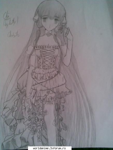 Desenele mele - am mai facut 2 chii(chobits) - Fan art