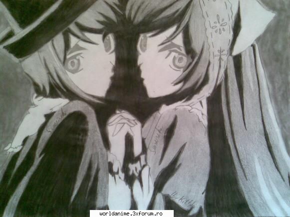 Desenele mele - Suiseiseki si Souseiseki(Rozen Maiden) - Fan art