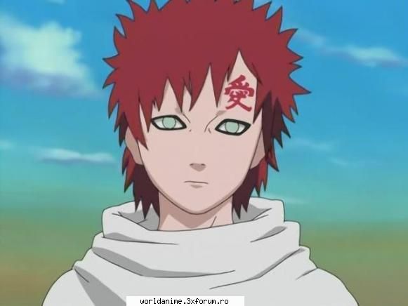 Gaara - imi place gaara,da' nu cred k e nebun...a avut o - Naruto