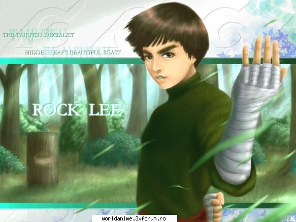 Lee - Mie imi place E un personaj foarte amuzant In - Naruto