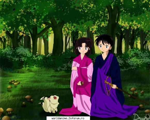 Sango y Miroku - Kagome - Inuyasha