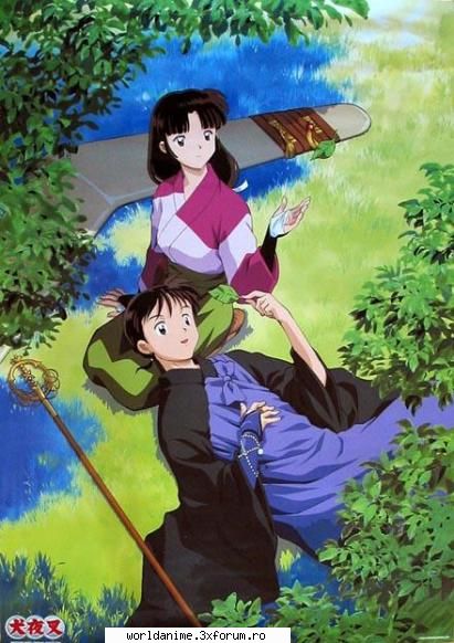 Sango y Miroku - Shi nu observa ca biata Sango il iubeste :( - Inuyasha