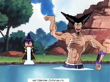 ___Shaman-King___=>Funny!!! - Len & Rio Saracul Len - Shaman King