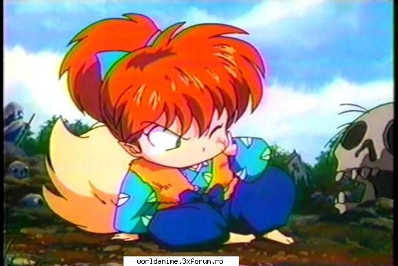 Shippo - Mi se pare foarte dragutz , imi place cum se - Inuyasha