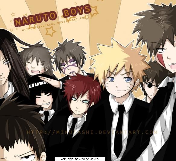 cei mai sexy baieti din naruto - 1-gaara 2-sasuke 3-naruto 4-shikamaru 5-kiba - Naruto