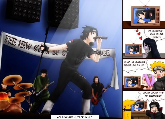 cele mai funny poze - Sasuke il inita pe bill - Naruto