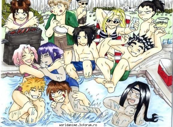 cele mai funny poze - La piscina cu toti - Naruto