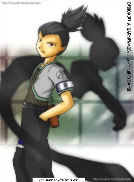 shikamaru - si ink una numai cu Shika - Naruto